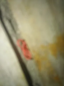 Wooden rough wallpaper with different elements and dark illumination Foto stock