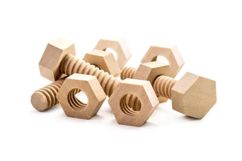 Wooden screw Stock Photos