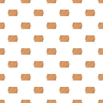 Wooden serving tray repeating pattern for kitchen design イラスト素材