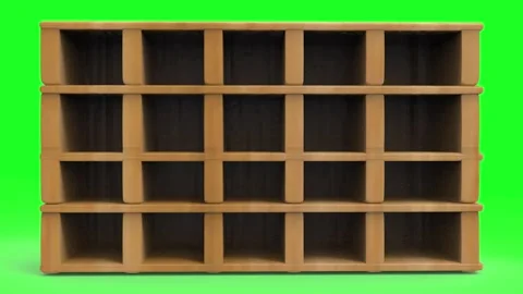 Wooden Shelf 스톡 동영상 347803702