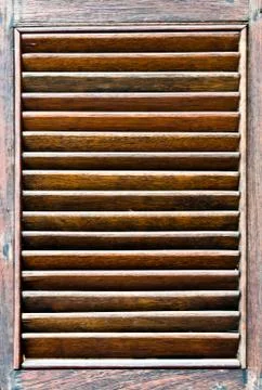 Wooden shutter Foto stock