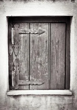 Wooden shutter Stock Photos
