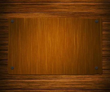 Wooden sign board Illustrazione stock