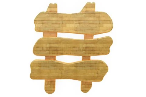 Wooden signboard Stock Illustration