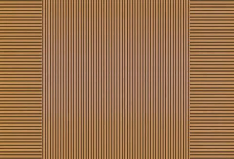 Wooden Slatted Panel With Horizontal Stripes Framed By Vertical Timber Line.. Stock Illustration