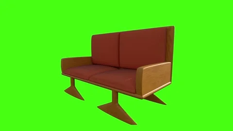 Wooden Sofa Set Stock Footage 341274262