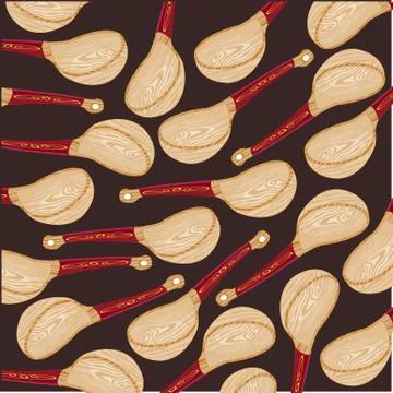 Wooden spoon background Stock Illustration