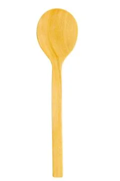 Wooden spoon isolated on withe background. Stock-Fotos