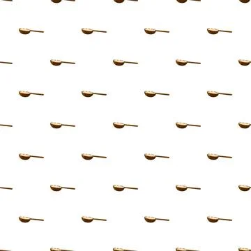 Wooden spoon pattern for baking and cooking background Stock Illustration