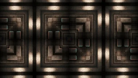Wooden Squares Motion Pattern Stock Footage 266013588