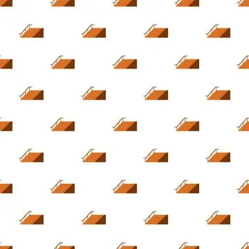 Wooden stairs pattern repeating on white background 스톡 일러스트