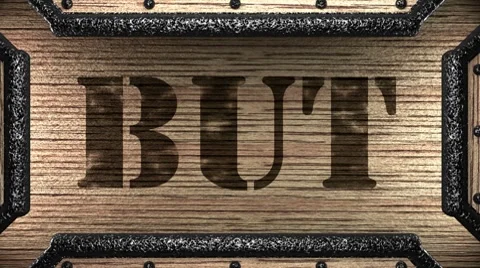 But on wooden stamp Stockbeeldmateriaal 8648155
