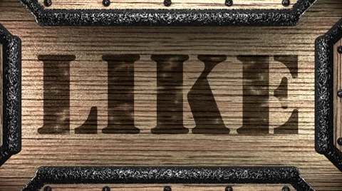 Like on wooden stamp Видео 8656144