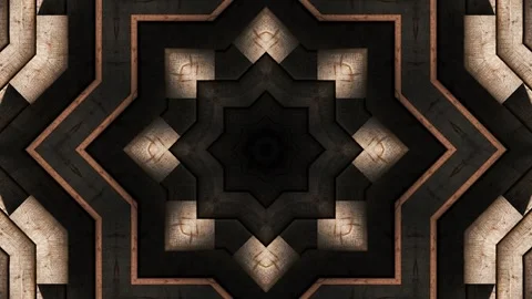 Wooden Stars Pattern Video stock 266013592