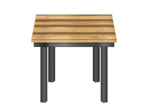 Wooden stool Stock Illustration