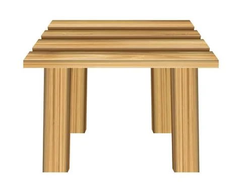Wooden stool Stock Illustration