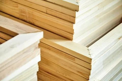 Wooden stretcher bar frames. Subframes for gallery wrapped canvas Stock Photos