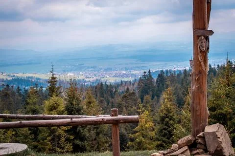 A wooden structure 스톡 사진