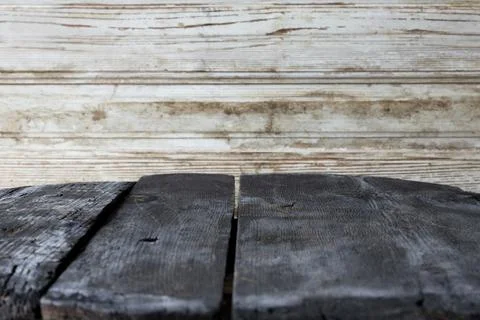 Wooden surface background ,empty space for decoration. Copy space Stock Photos