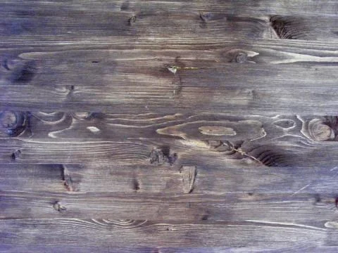 Wooden surface background - flat view of brown wood texture backdrop. Stock Photos