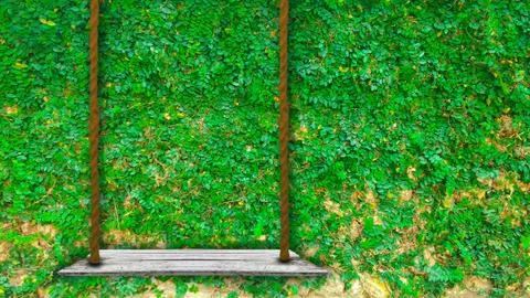 Wooden swing Stock Photos