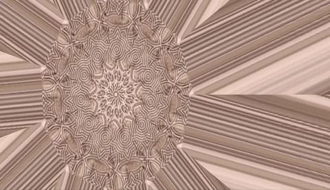 Wooden table Abstracts pattern, kaleidoscopic pattern of a water drop splash, Illustrazione stock
