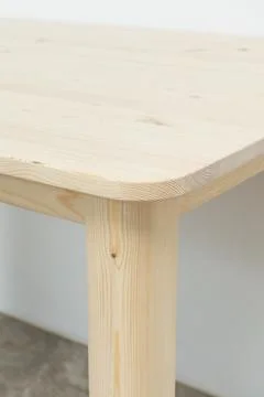 Wooden table angled view Stock Photos