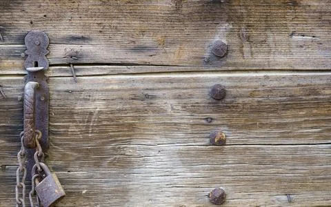 Wooden table background. Old rustic wooden planks and board with dark texture Stock Photos