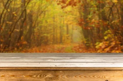 Wooden table background Stock Photos