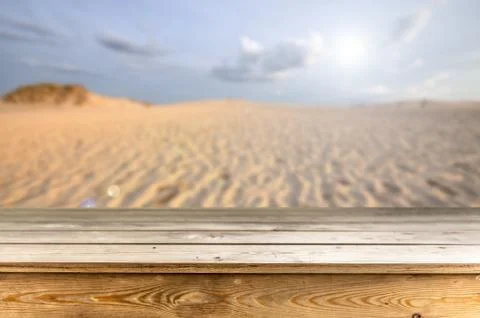 Wooden table background Stock Photos