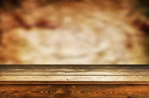 Wooden table background Stock Photos