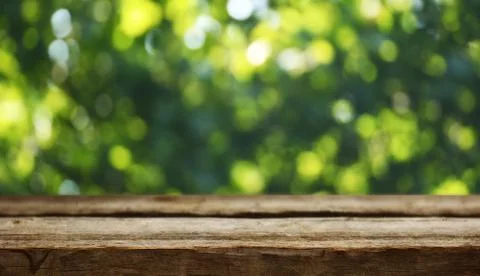 Wooden table background Foto stock