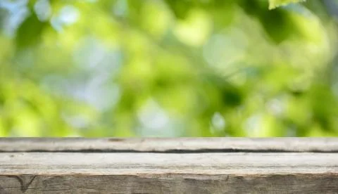 Wooden table background Stock Photos