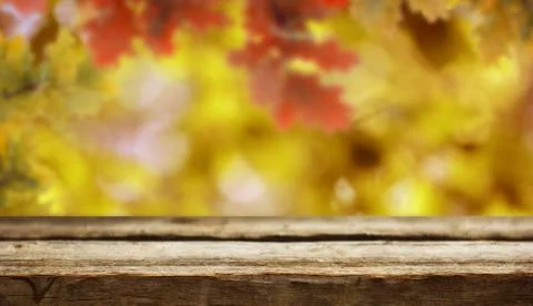 Wooden table background Stock Photos