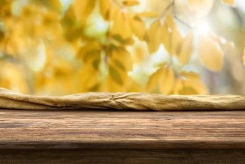 Wooden table background Stock Photos