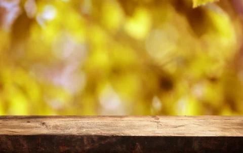 Wooden table background Stock Photos