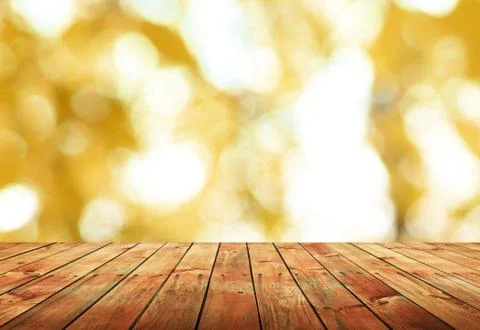 Wooden table background Stock Photos