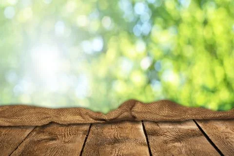 Wooden table background Stock Photos