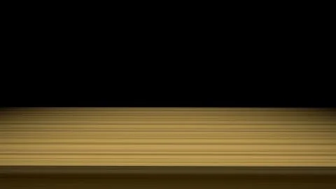 Wooden table with black background Stock Photos