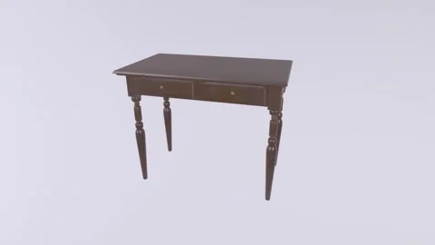 Wooden table design showcasing craftsmanship in natural light Stock Footage 283233259