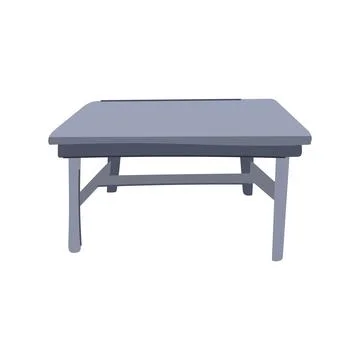 Wooden table dining cartoon vector illustration Illustrazione stock