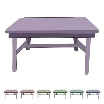 Wooden table dining vector cartoon graphic 스톡 일러스트