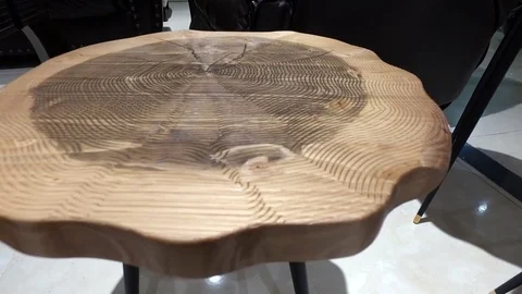 Wooden table Stock Footage 79245358