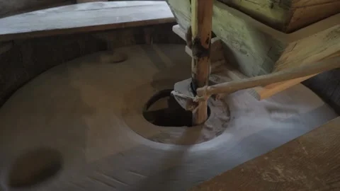 A wooden table Video stock 131944439