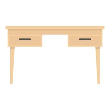 Wooden table icon isolated Stock Illustration
