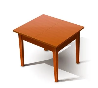 Wooden table Stock Illustration