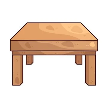 Wooden table illustration Stock Illustration