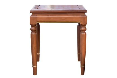 Wooden table isolated Stock Photos