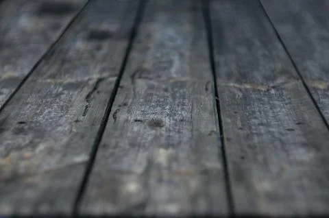 Wooden table perspective, aged surface, rural style Stock Photos