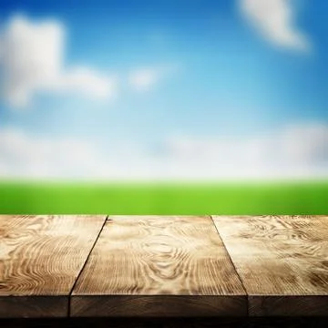 Wooden table Stock Photos